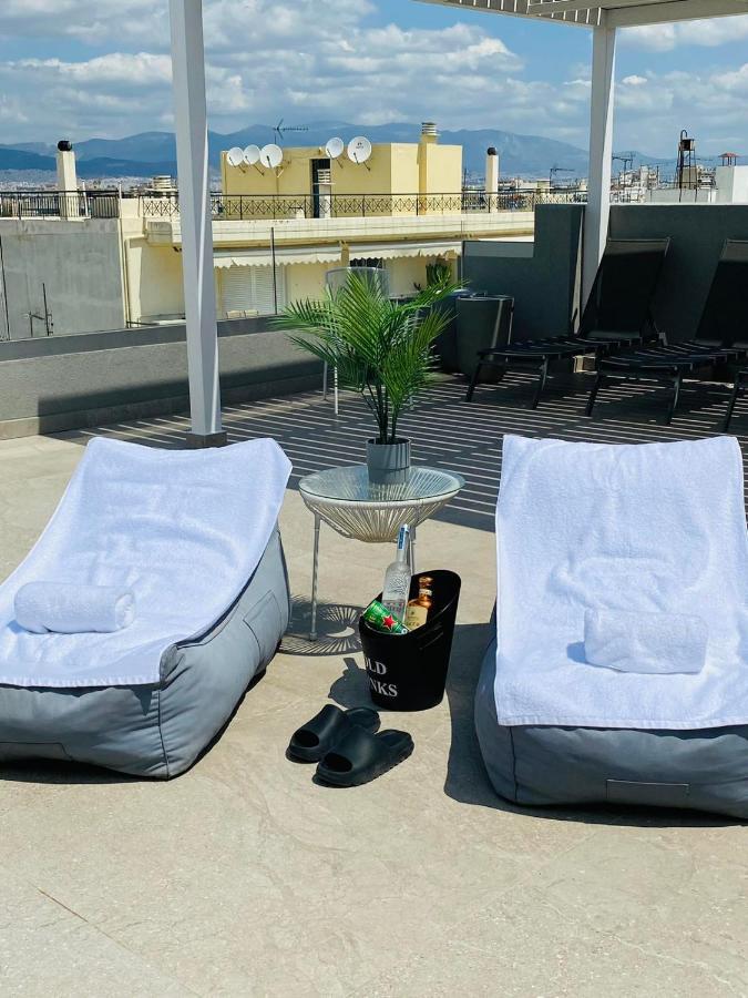 New 2Bd Aprt With Shared Rooftop Pool E2 Athens Luaran gambar