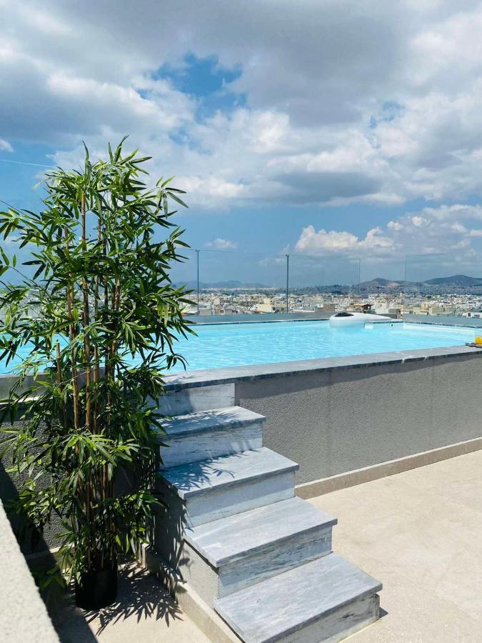 New 2Bd Aprt With Shared Rooftop Pool E2 Athens Luaran gambar