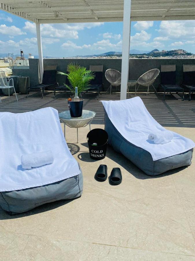 New 2Bd Aprt With Shared Rooftop Pool E2 Athens Luaran gambar