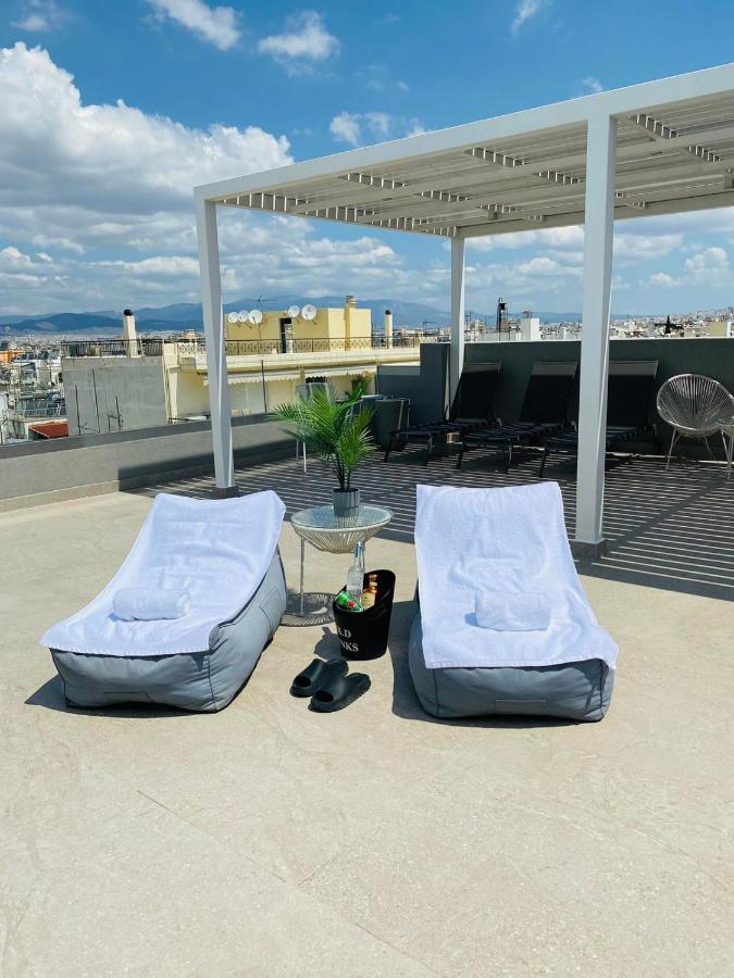 New 2Bd Aprt With Shared Rooftop Pool E2 Athens Luaran gambar